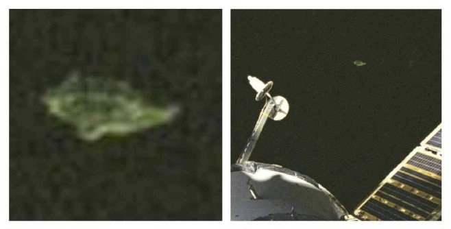 Возле Международной Космической Станции вновь замечено загадочное НЛО необычной формы