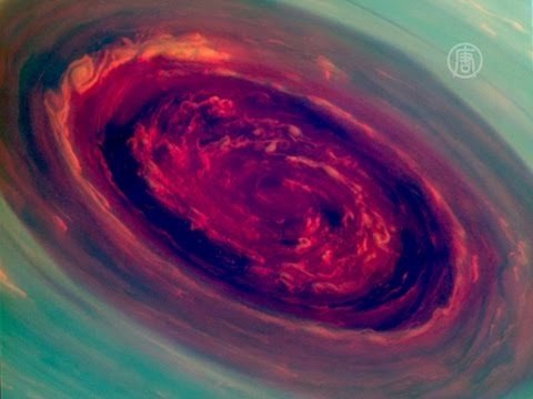 На снимках Сатурна обнаружили красивый красный ураган - «Шестиугольник Сату ...