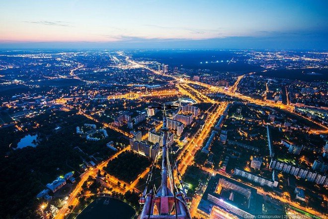 Москва с высоты птичьего полета (фото)