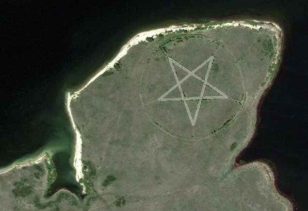 Огромный знак сатаны был обнаружен в Казахстане (фото)