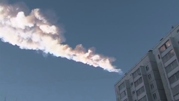 Последствия падения челябинского метеорита (видео)
