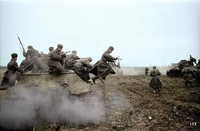 Вторая мировая война в цвете - наступление советских войск
